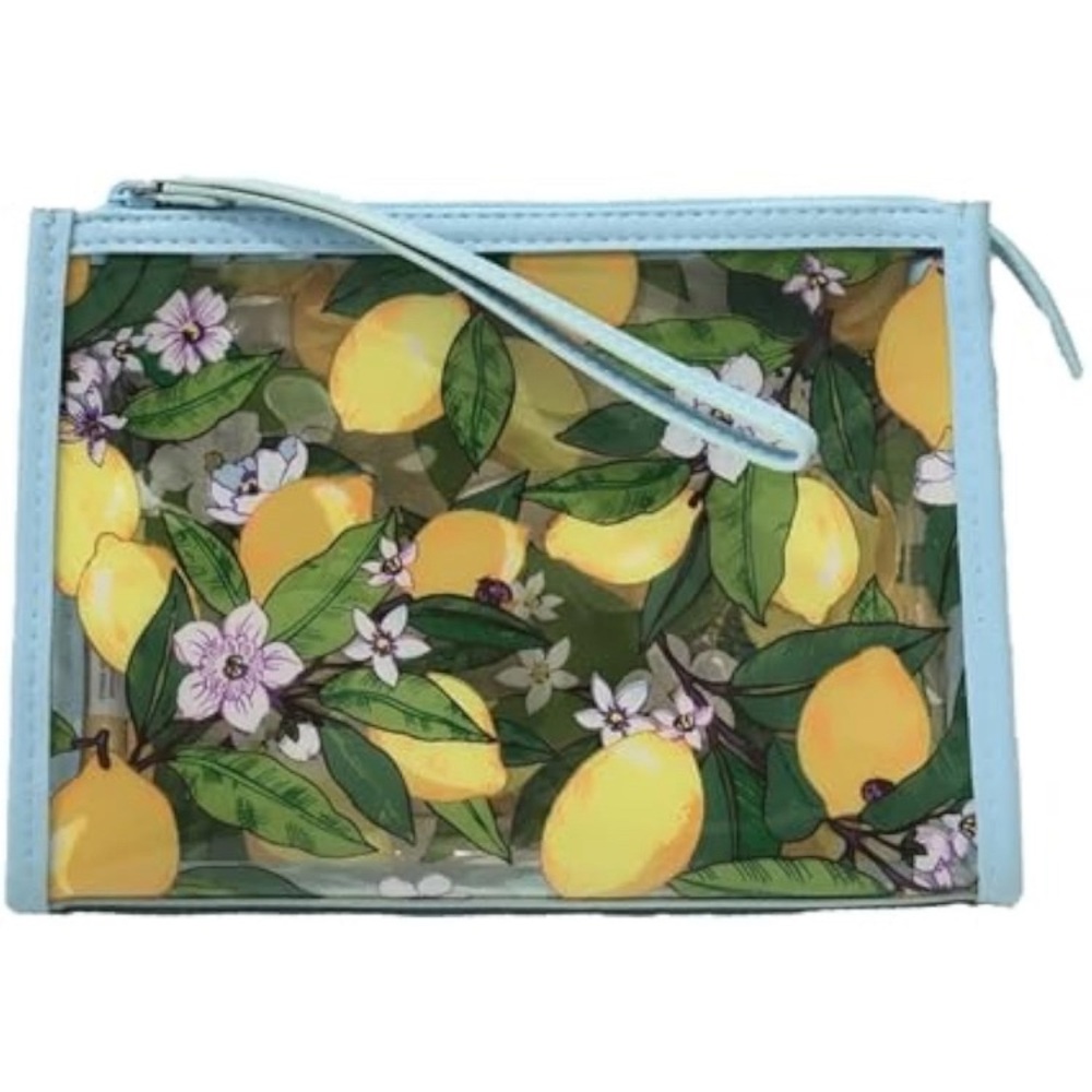 TT: Vera Bradley Lemon Grove Clear Wristlet Cosmetic Case - Picture 11 of 11